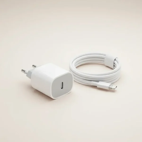 cargador 20w para apple con cable c a lightning