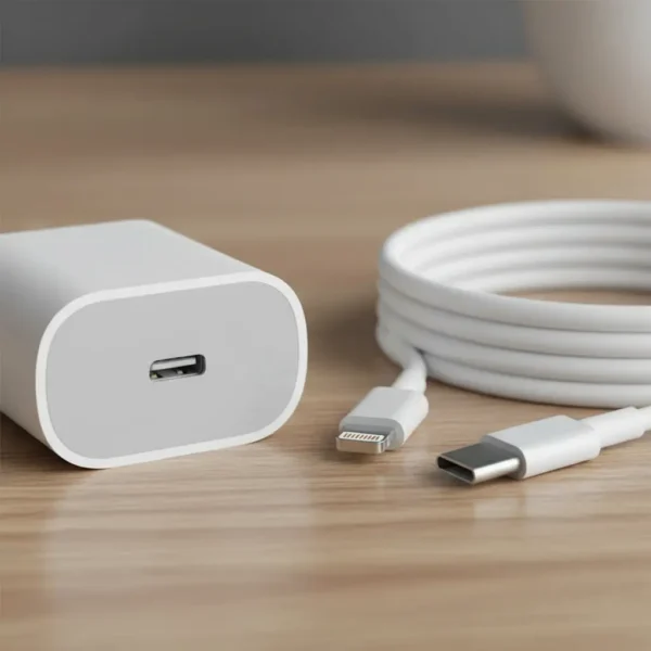 cargador 20w para apple con cable c a lightning